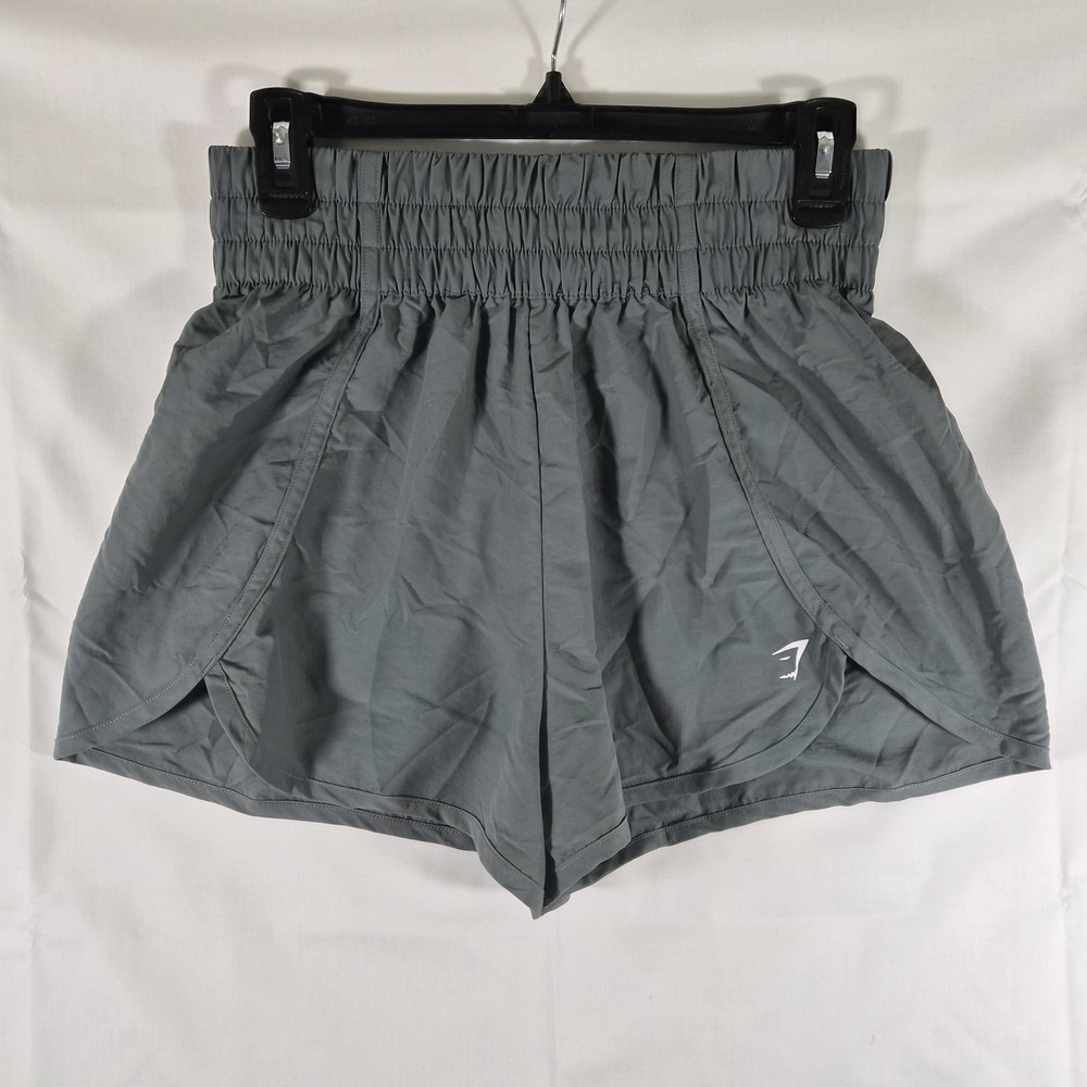 Gymshark Womens Running Shorts Gray Lightweight‎ Athletic Gym Training Size S